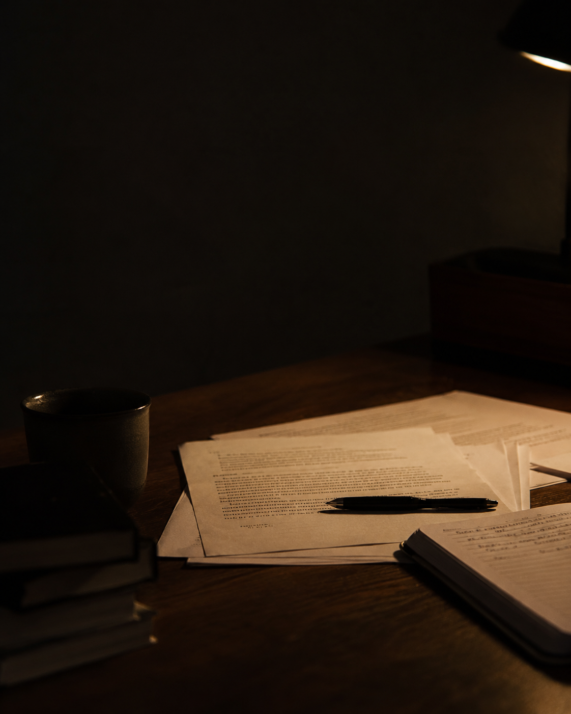 Atmospheric manuscript artwork