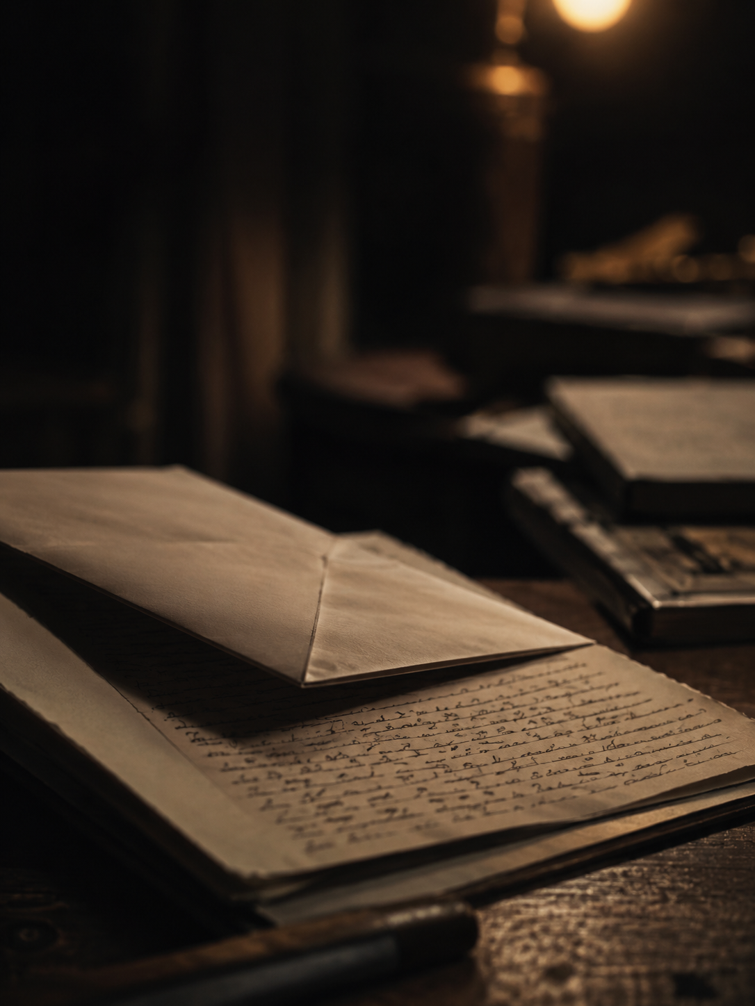 Atmospheric manuscript artwork